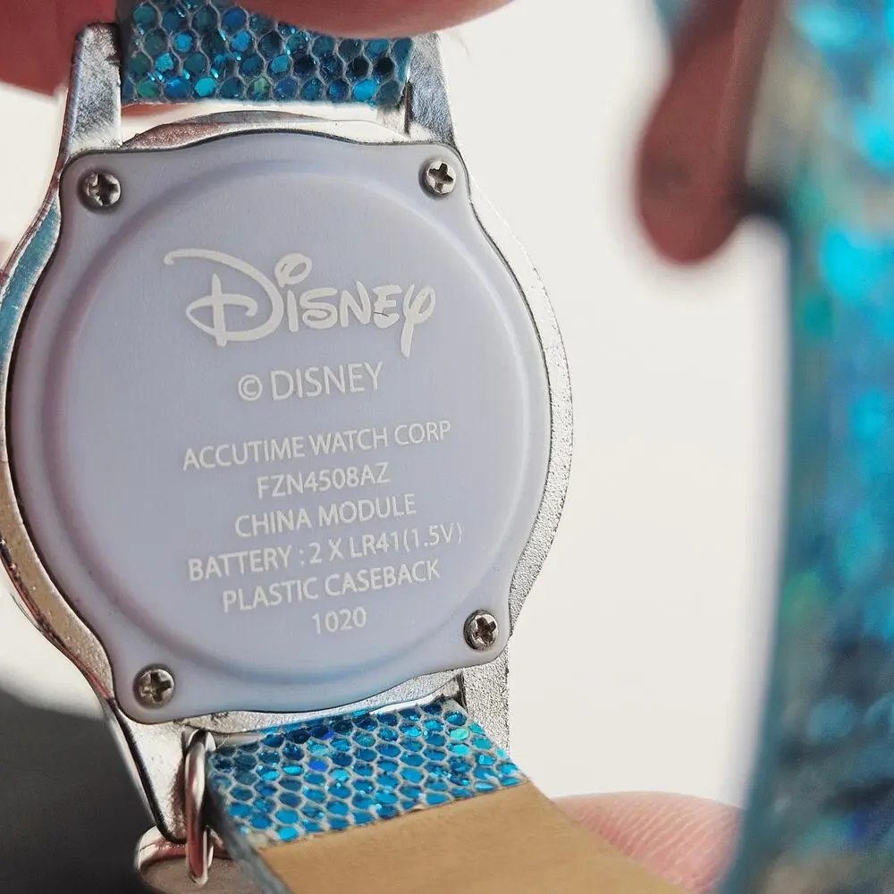 Frozen II Elsa Character Watch Digital Time Blue Sparkle Band Princess Snow Ice